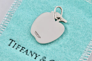 Tiffany & Co. Vintage Silver Apple Charm Pendant