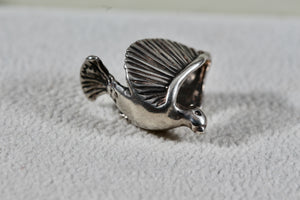 Sterling Silver Flying Dove Bird Charm Pendant