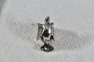 Sterling Silver Flying Dove Bird Charm Pendant