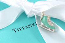 Load image into Gallery viewer, Tiffany &amp; Co. Silver Blue Enamel Ice Skate Charm
