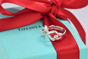 Tiffany & Co. Paloma Picasso Silver Double Loving Heart Ring