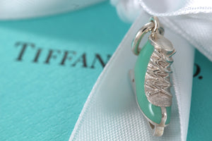 Tiffany & Co. Silver Blue Enamel Ice Skate Charm