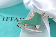 Load image into Gallery viewer, Tiffany &amp; Co. Silver Blue Enamel Ice Skate Charm
