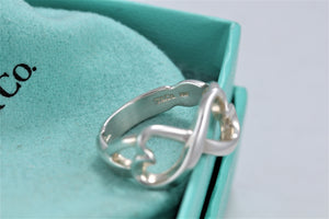 Tiffany & Co. Paloma Picasso Silver Double Loving Heart Ring