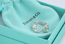 Load image into Gallery viewer, Tiffany &amp; Co. Paloma Picasso Silver Double Loving Heart Ring
