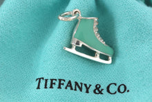 Load image into Gallery viewer, Tiffany &amp; Co. Silver Blue Enamel Ice Skate Charm
