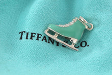 Load image into Gallery viewer, Tiffany &amp; Co. Silver Blue Enamel Ice Skate Charm
