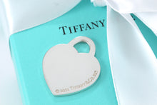 Load image into Gallery viewer, Tiffany &amp; Co. Silver Plain Heart Charm XL Pendant 2001
