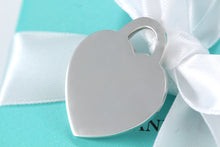 Load image into Gallery viewer, Tiffany &amp; Co. Silver Plain Heart Charm XL Pendant 2001
