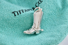 Load image into Gallery viewer, Tiffany &amp; Co. Silver Cowboy Boot Charm Pendant
