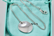 Load image into Gallery viewer, Tiffany &amp; Co. Elsa Peretti Silver 22mm Circle Disc Pendant Necklace
