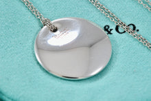 Load image into Gallery viewer, Tiffany &amp; Co. Elsa Peretti Silver 22mm Circle Disc Pendant Necklace
