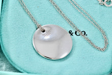 Load image into Gallery viewer, Tiffany &amp; Co. Elsa Peretti Silver 22mm Circle Disc Pendant Necklace
