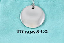 Load image into Gallery viewer, Tiffany &amp; Co. Elsa Peretti Silver 22mm Circle Disc Pendant Necklace
