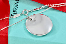 Load image into Gallery viewer, Tiffany &amp; Co. Elsa Peretti Silver 22mm Circle Disc Pendant Necklace
