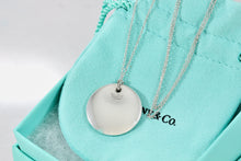 Load image into Gallery viewer, Tiffany &amp; Co. Elsa Peretti Silver 22mm Circle Disc Pendant Necklace
