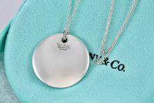 Load image into Gallery viewer, Tiffany &amp; Co. Elsa Peretti Silver 22mm Circle Disc Pendant Necklace
