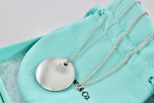 Load image into Gallery viewer, Tiffany &amp; Co. Elsa Peretti Silver 22mm Circle Disc Pendant Necklace
