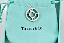 Load image into Gallery viewer, Tiffany &amp; Co. Atlas Roman Numerals Round Circle Charm Pendant
