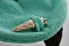 Load image into Gallery viewer, Tiffany &amp; Co. Silver Blue Enamel Ice Cream Charm Pendant
