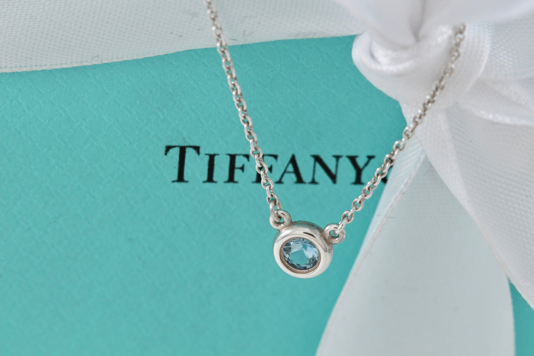 Tiffany & Co. Elsa Peretti Color By The Yard Aquamarine Necklace