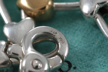 Load image into Gallery viewer, Tiffany &amp; Co 18K Gold &amp; Silver Heart Padlock Links Necklace
