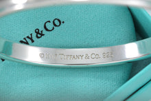 Load image into Gallery viewer, Tiffany &amp; Co. 1837 Silver Narrow Oval Bangle Bracelet
