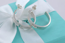 Load image into Gallery viewer, Tiffany &amp; Co. 1837 Silver Hoop 1&quot; Earrings
