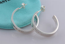 Load image into Gallery viewer, Tiffany &amp; Co. 1837 Silver Hoop 1&quot; Earrings
