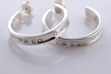 Load image into Gallery viewer, Tiffany &amp; Co. 1837 Silver Hoop 1&quot; Earrings
