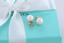 Load image into Gallery viewer, Tiffany &amp; Co. Silver 8mm Pearl Stud Earrings
