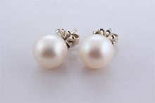 Load image into Gallery viewer, Tiffany &amp; Co. Silver 8mm Pearl Stud Earrings
