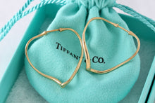 Load image into Gallery viewer, Tiffany &amp; Co. Elsa Peretti 18K Large Open Heart Hoop Earrings
