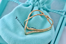 Load image into Gallery viewer, Tiffany &amp; Co. Elsa Peretti 18K Large Open Heart Hoop Earrings
