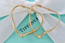 Load image into Gallery viewer, Tiffany &amp; Co. Elsa Peretti 18K Large Open Heart Hoop Earrings
