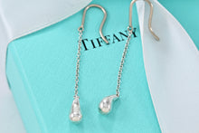 Load image into Gallery viewer, Tiffany &amp; Co. Elsa Peretti Sterling Silver  2&quot; Dangle Teardrop Hook Earrings
