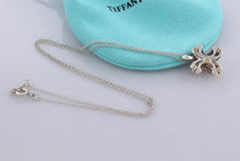Load image into Gallery viewer, Tiffany &amp; Co. Gold Rope Silver Signature &#39;&#39;X&#39;&#39; Pendant Necklace

