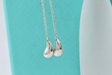 Load image into Gallery viewer, Tiffany &amp; Co. Elsa Peretti Sterling Silver  2&quot; Dangle Teardrop Hook Earrings
