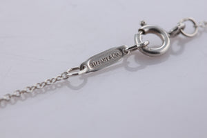 Tiffany & Co. Gold Rope Silver Signature ''X'' Pendant Necklace