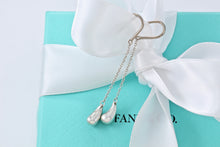 Load image into Gallery viewer, Tiffany &amp; Co. Elsa Peretti Sterling Silver  2&quot; Dangle Teardrop Hook Earrings
