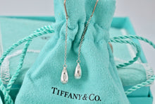 Load image into Gallery viewer, Tiffany &amp; Co. Elsa Peretti Sterling Silver  2&quot; Dangle Teardrop Hook Earrings
