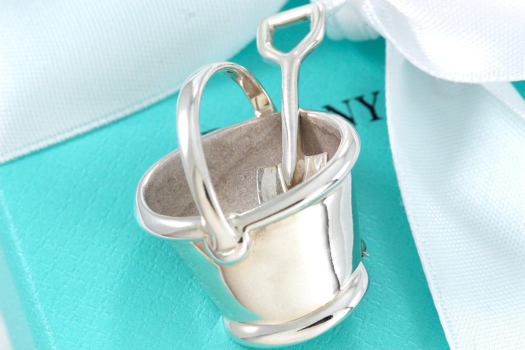 Tiffany & Co. Silver Bucket Pale & Shovel Brooch Pin