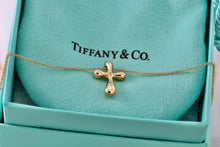 Load image into Gallery viewer, Tiffany &amp; Co. Elsa Peretti 18Kt. Gold Diamond Bubble Cross 16&quot; Necklace
