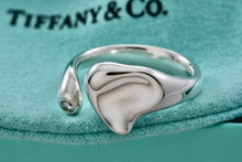 Load image into Gallery viewer, Tiffany &amp; Co. Elsa Peretti Silver Diamond Full Heart Ring
