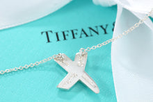 Load image into Gallery viewer, Tiffany &amp; Co. Paloma Picasso Silver &quot;X&quot; Kisses Pink Sapphire Necklace
