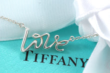 Load image into Gallery viewer, Tiffany &amp; Co. Paloma Picasso Silver &quot;LOVE&quot; Grafitti 16&quot; Necklace
