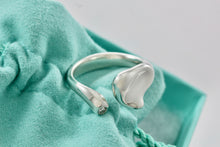 Load image into Gallery viewer, Tiffany &amp; Co. Elsa Peretti Silver Diamond Full Heart Ring
