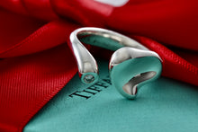 Load image into Gallery viewer, Tiffany &amp; Co. Elsa Peretti Silver Diamond Full Heart Ring
