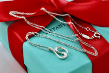 Load image into Gallery viewer, Tiffany &amp; Co. Elsa Peretti Sterling Silver Wave Pendant Necklace

