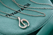Load image into Gallery viewer, Tiffany &amp; Co. Elsa Peretti Sterling Silver Wave Pendant Necklace

